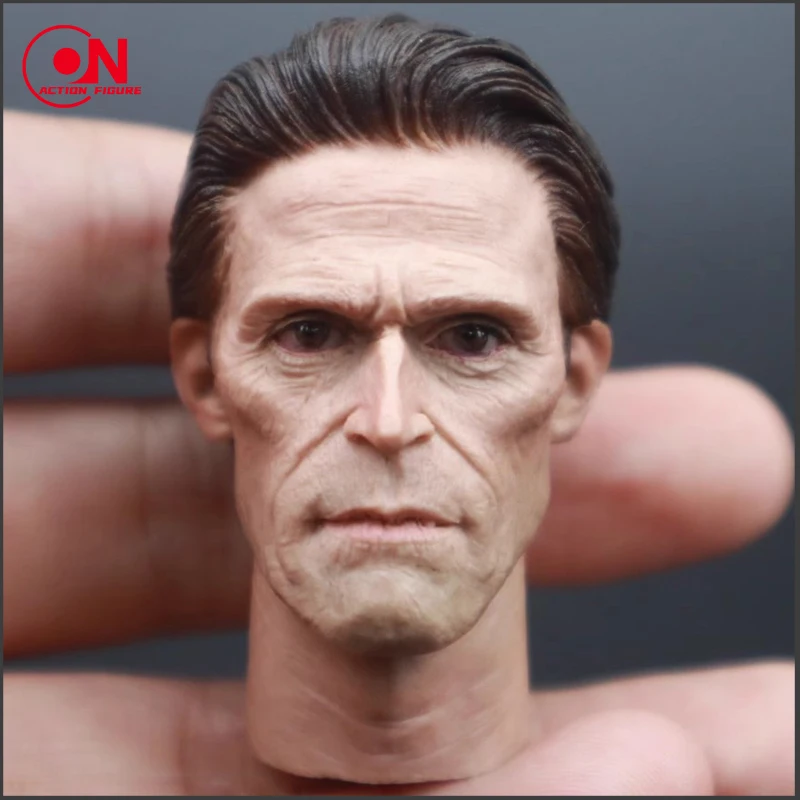 1/6 Green Monster Willem Dafoe Head Sculpt Male Soldier Head Carving Model Fit 12'' Action Figure Body Doll for Hobby Collection