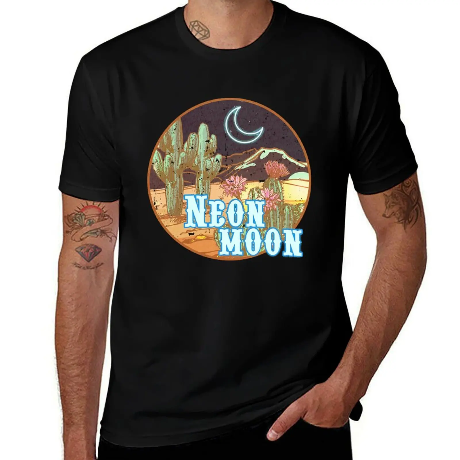 

Neon Moon - Brooks n Dunn Tee T-Shirt shirts graphic tees street wear graphic t shirt vintage Blouse fitted t shirts for men