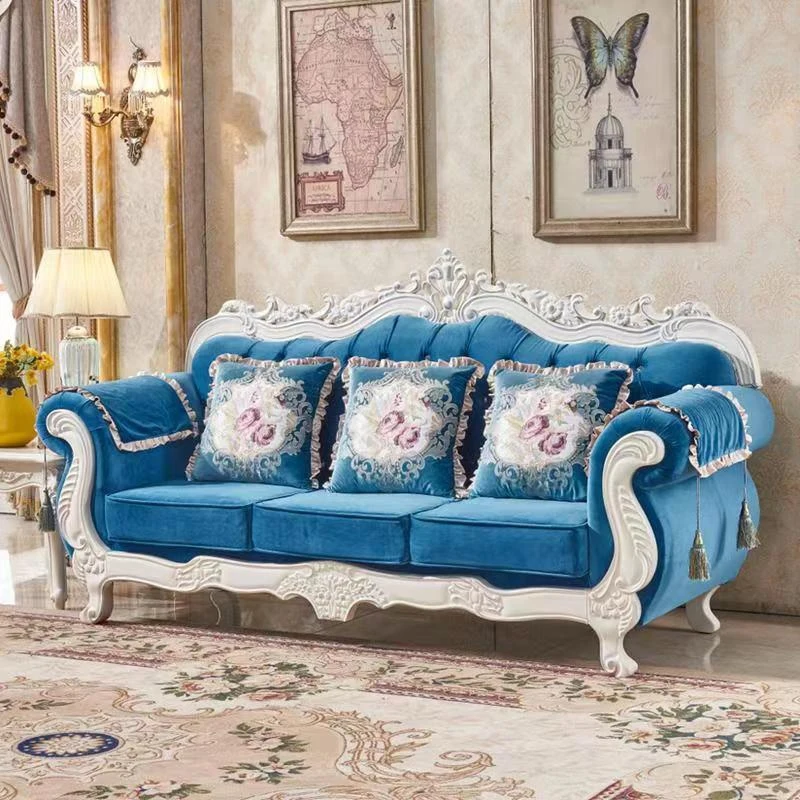 

Wood Hotel Fabric Sofa American Large Villa Couch Nordic Sleeper Sofa Big Wooden Italian Divano Da Soggiorno Home Furniture