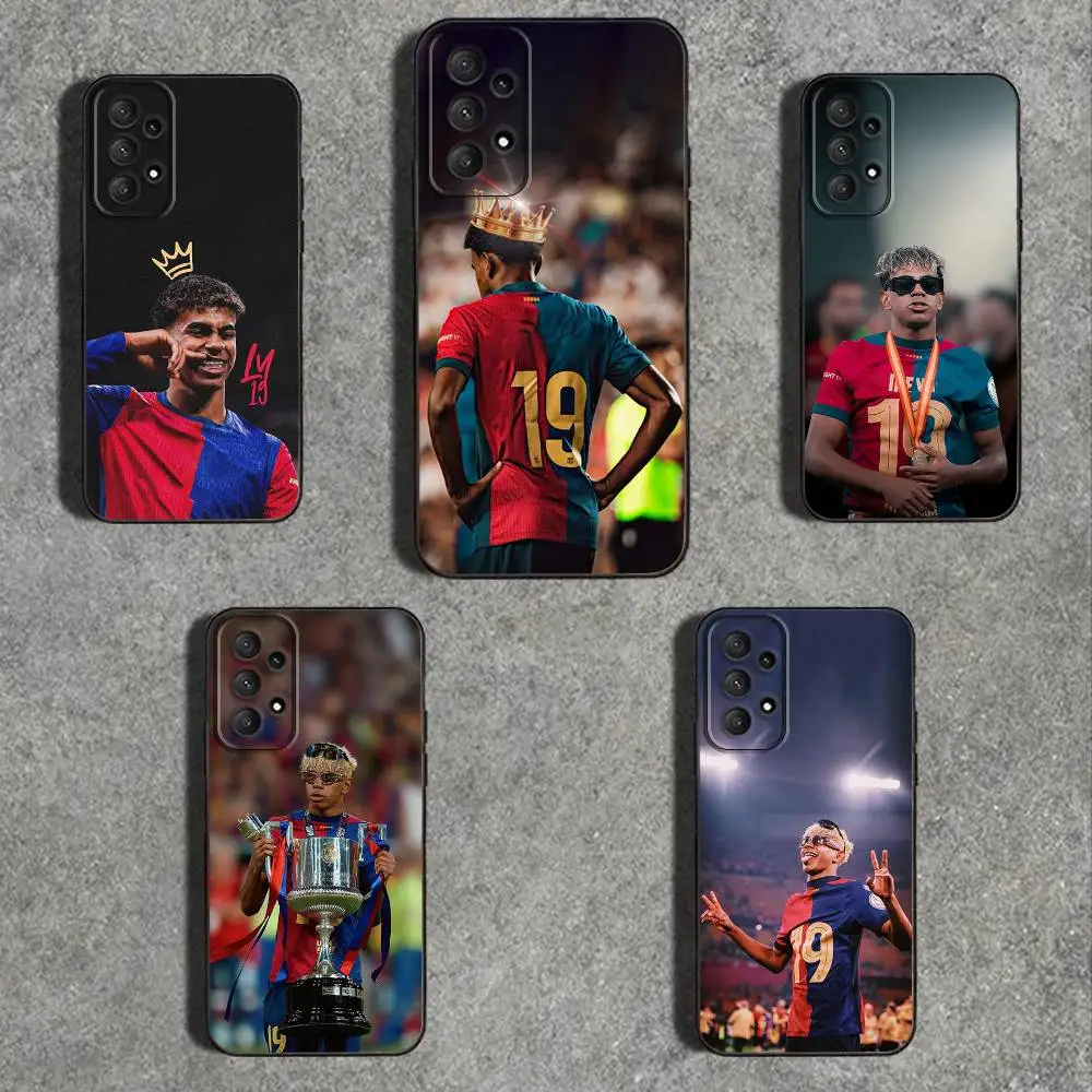 

COOL L-LamineS Y-Yamals-S Phone Case For Samsung Galaxy A73,31,32,72,41,53,52,71,22,5G,Note,J7,8,9 Soft Black Cover