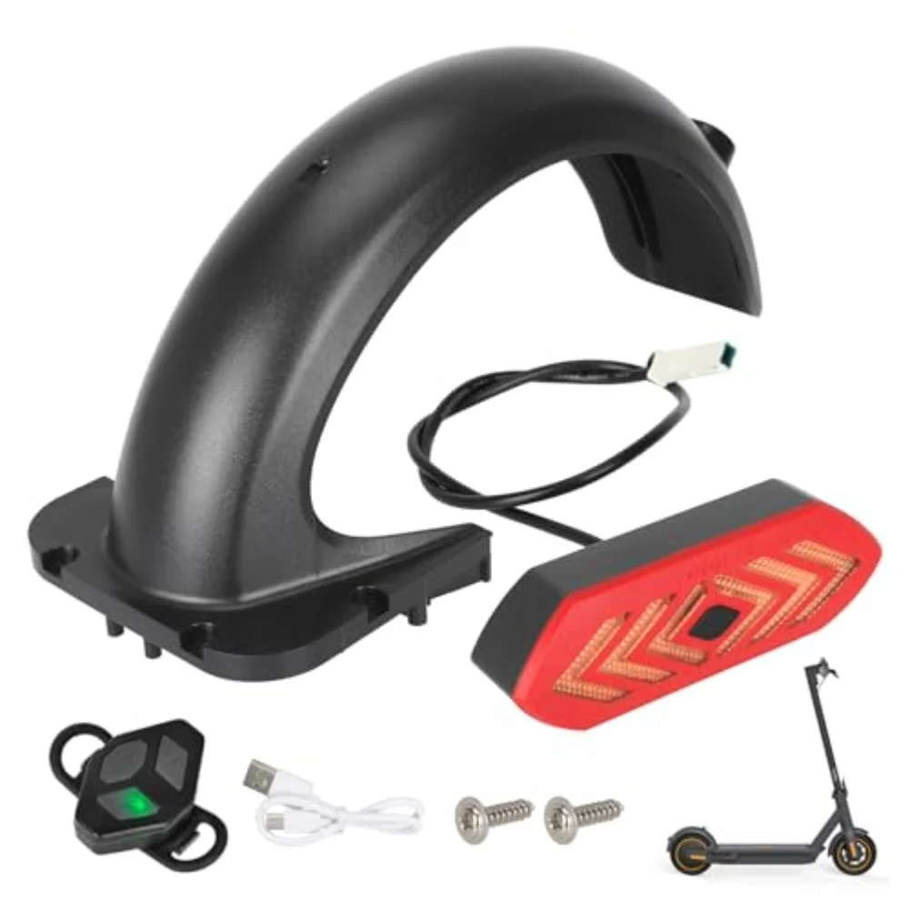 For Segway For Ninebot For Max G30 Rear Mudguard Turn Signal Tail Light Remote Control Charging Cable Scooter Accessories