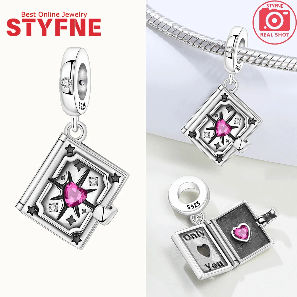 Silver-Plated Star Snowflake Dangle Charms Beads for Bracelets