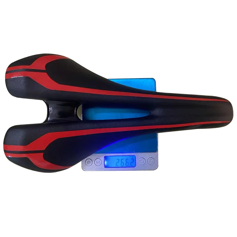 Ultra-Fine Leather Bicycle Saddle, Hollow Breathable Saddle, Non-Slip Cushion, Comfortable Bicycle Accessories, New