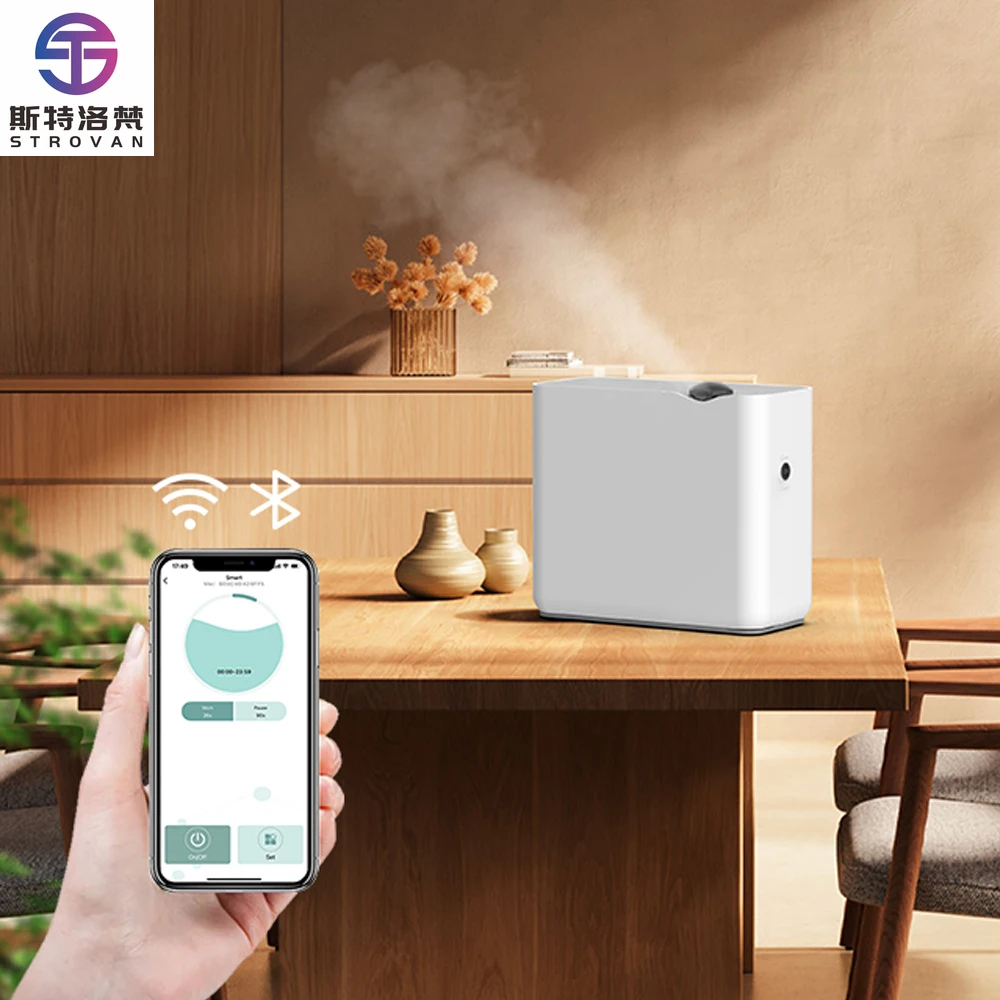 

New Product Ideas 2024 Perfume Diffuser WiFi/Bluetooth Remote Control Smart Humidifiers Hvac Aroma Diffusers With Oil Detection
