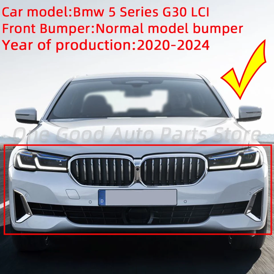 Gancho de remolque de parachoques delantero, tapa de ojo, cubierta de remolque de coche, carcasa para BMW 5, 2020, 2021, 2022, 2023, 2024, G30, LCI, 51119852209, 51115A29948