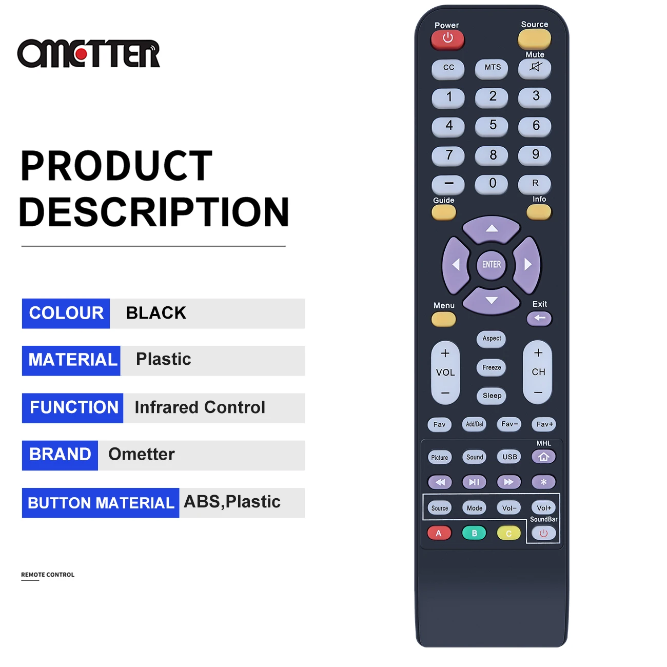 142021270009C for Sceptre 4K TV Remote Control U55Series U515 U435 U40 X40 U515CV-UMS X408BV-FHD U435CV-UMC U500CV-UMK U505CV-UM