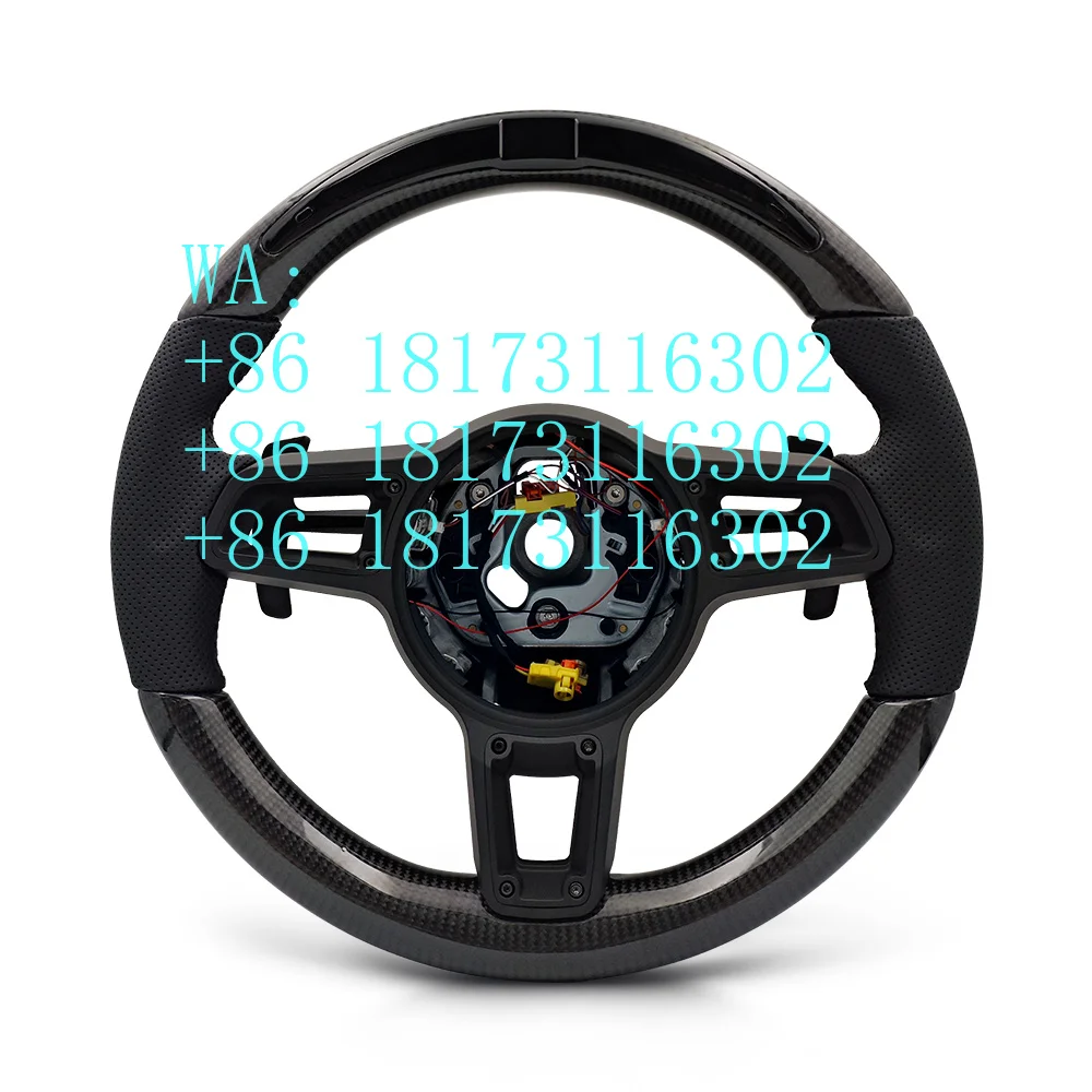 Factory Discounts Custom Carbon Fiber LED Steering Wheel Cayenne 958 Panamera 970 971 Macan 95B 911 Cayman 981 982 718 Panamera