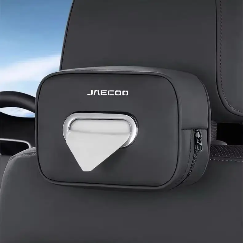 Car Seat Back Microfiber Leather Tissue Box Napkin Organizer For Chery Jaecoo J7 J8 Omoda C5 Tiggo 4 Pro Tiggo 7 Pro Interior St