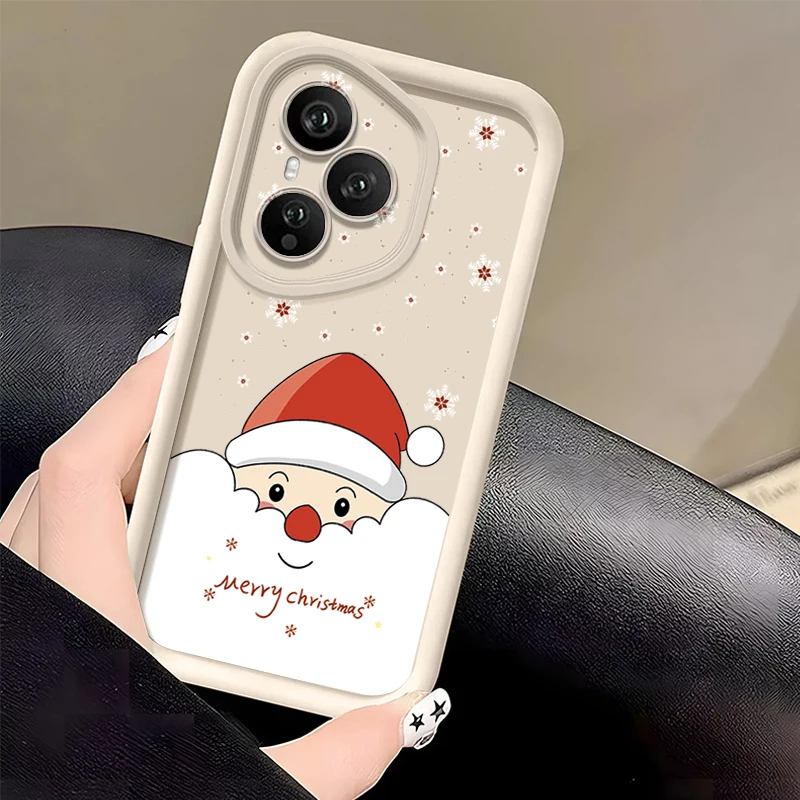 Cartoon Santa Claus TPU Phone Case For Honor 400 200 Pro Magic7 Lite X8c X9c Smart X6a X6b X6c Shockproof Soft Silicone Cover