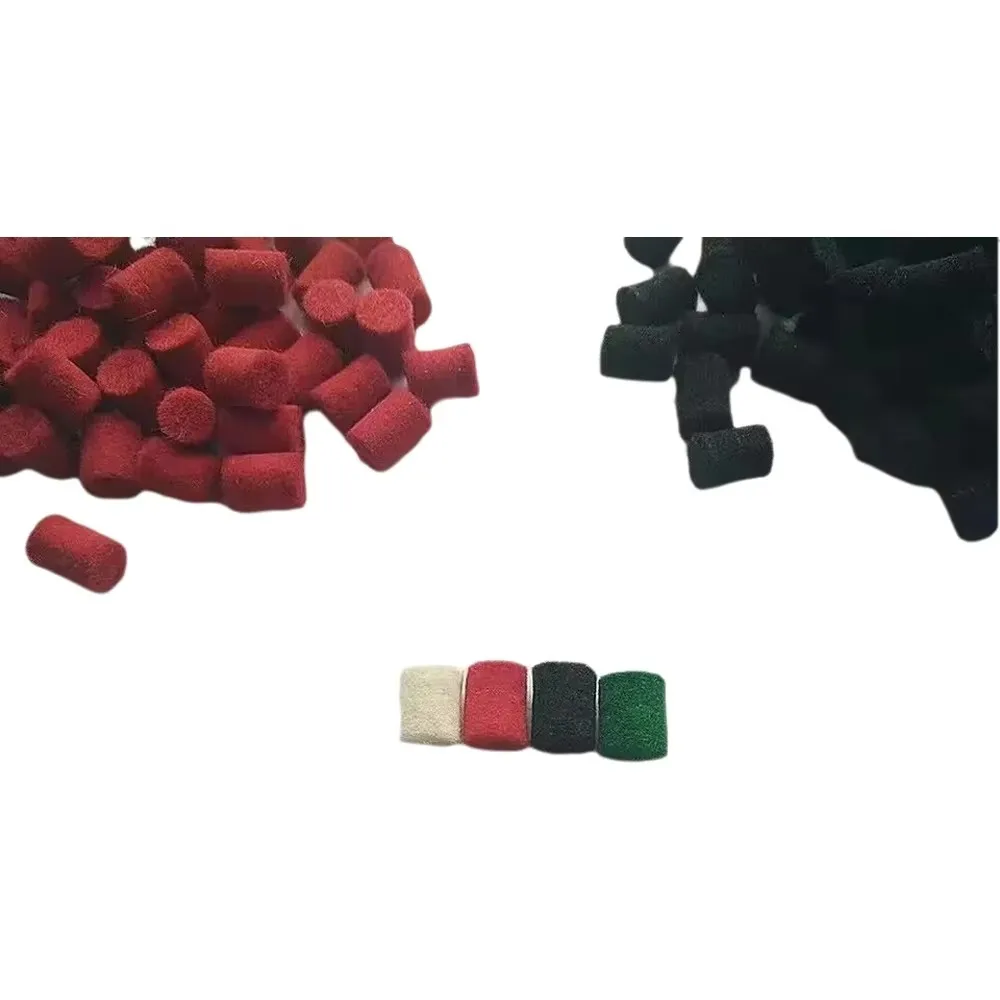 Four colors in total amount to 200 pcs  Saxophone Repair Tool Parts Kit - Cylindrical Wool Felt Fast Ship