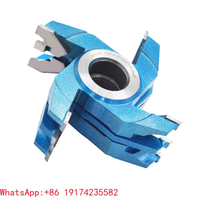 

Timber Industrial Moulder Shaft Customized Cutterhead Steel Aluminum Wood Work Thickneseser Spiral Cutter Head for Planer