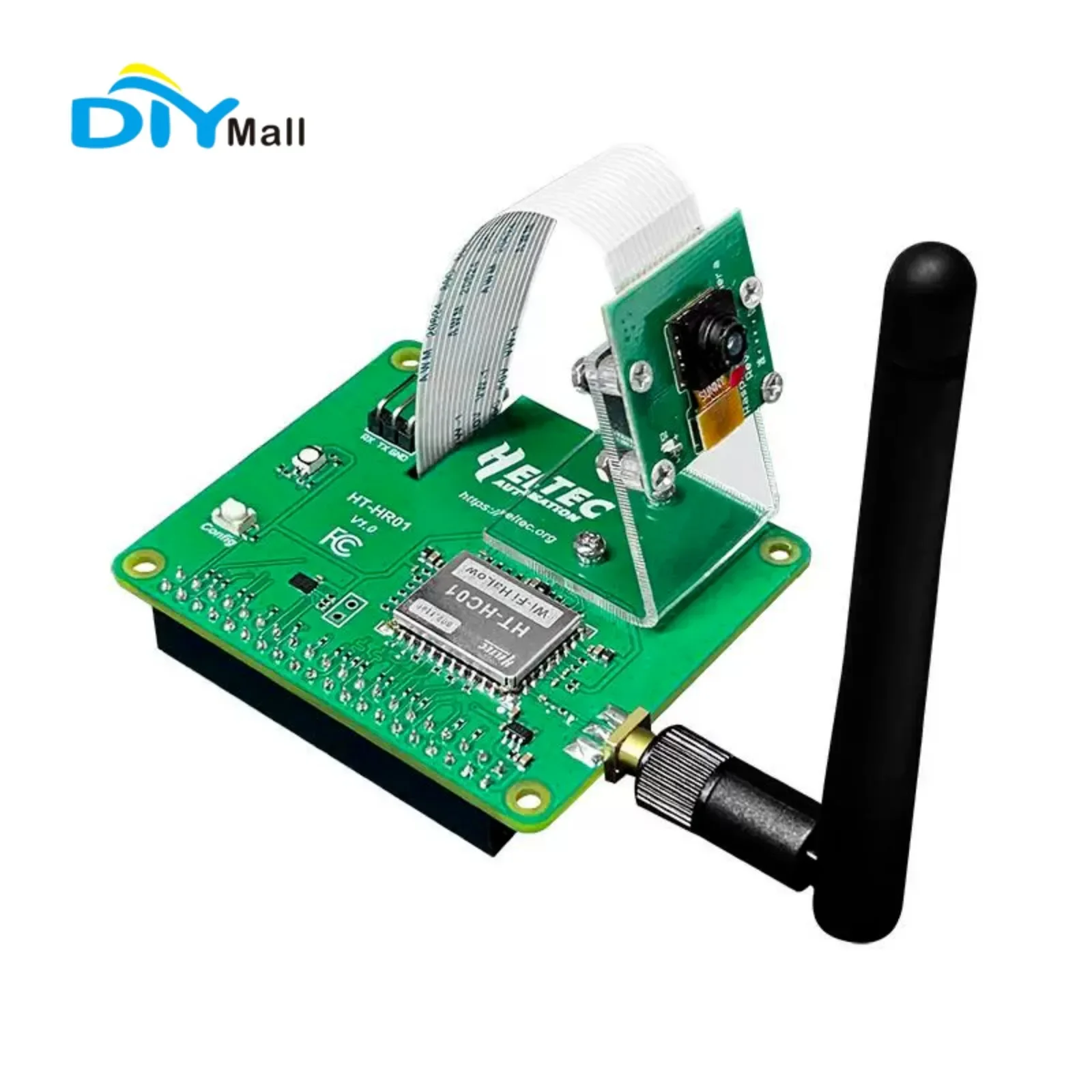 Wi-Fi HaLow Raspberry Pi HAT with 5MP Camera for Remote Video Transmission – 1-2km Range, 32Mbps Speed, IEEE 802.11ah Compatible