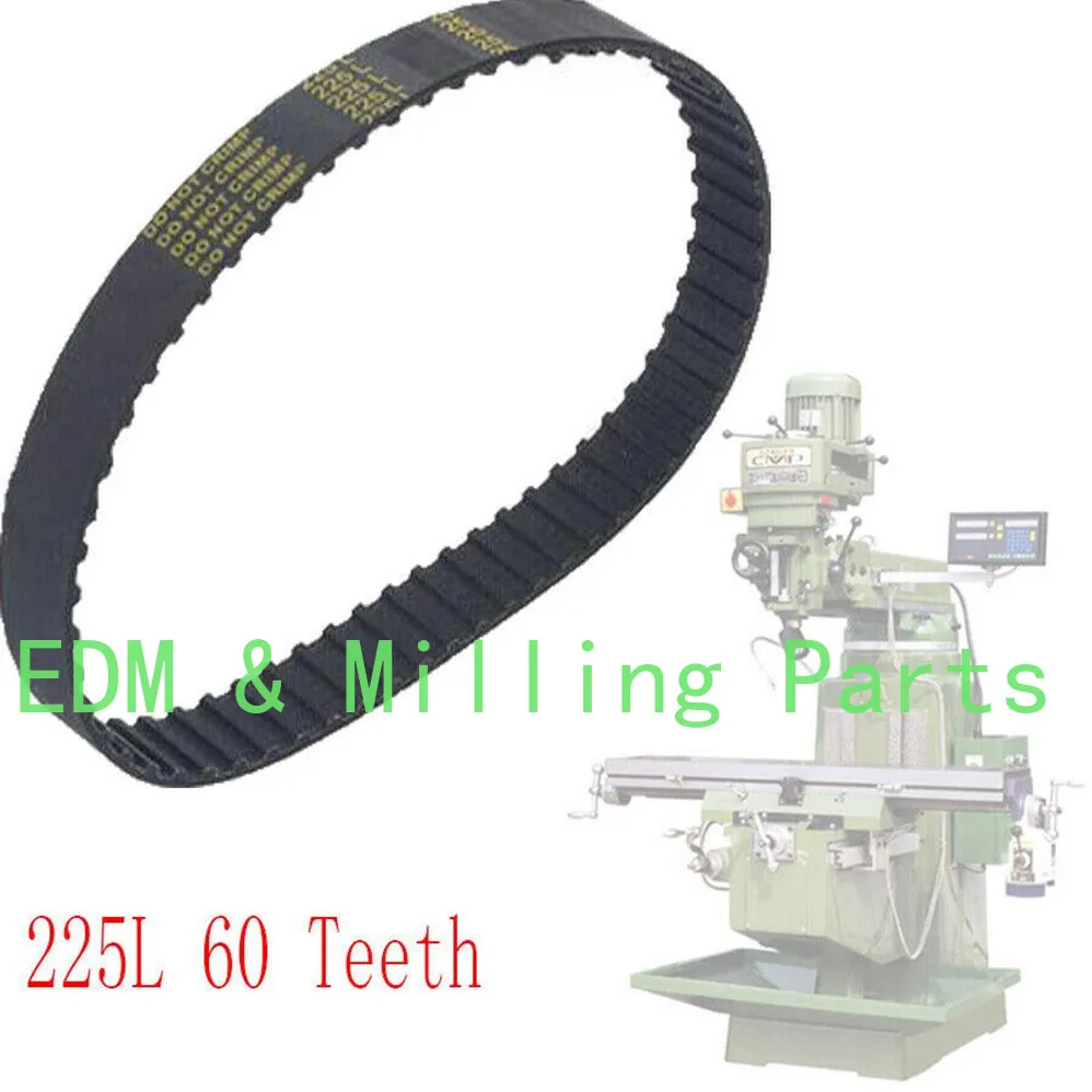 

CNC Milling Machine Part Step Pulley Timing Belt Variable Speed 225L 60 Teeth For Bridgeport Mill Part