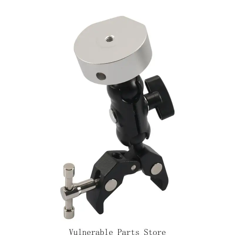 

D0UC Тяжелый алюминиевый держатель легкий установка Регулируемое крепление зажима для мини -360 -градусного вращающегося