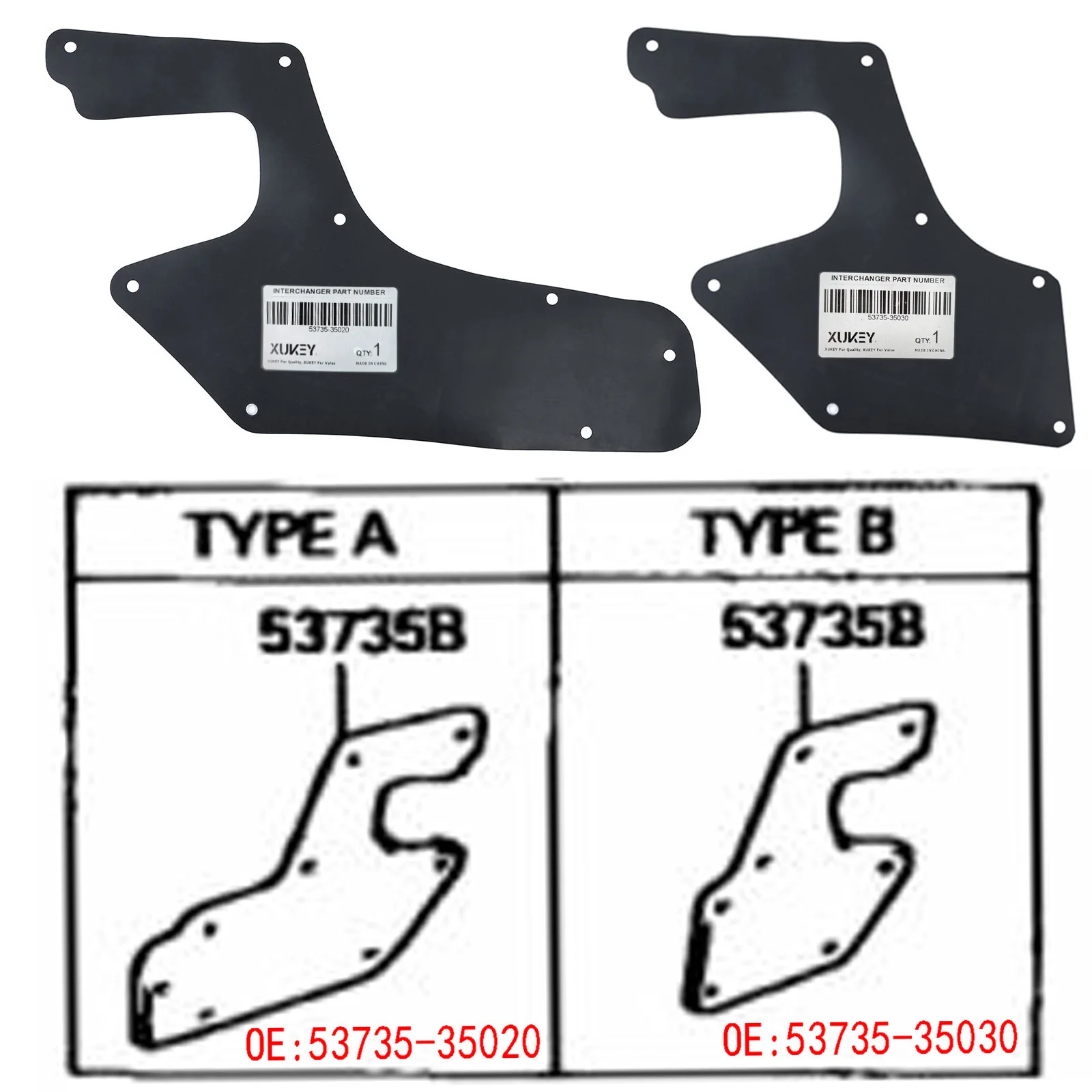 5X For Toyota Land cruiser Prado Colorado J90 1996-2002 Inner Fender Seals Engine Splash Shields Liner Apron Rubber Guard Clips