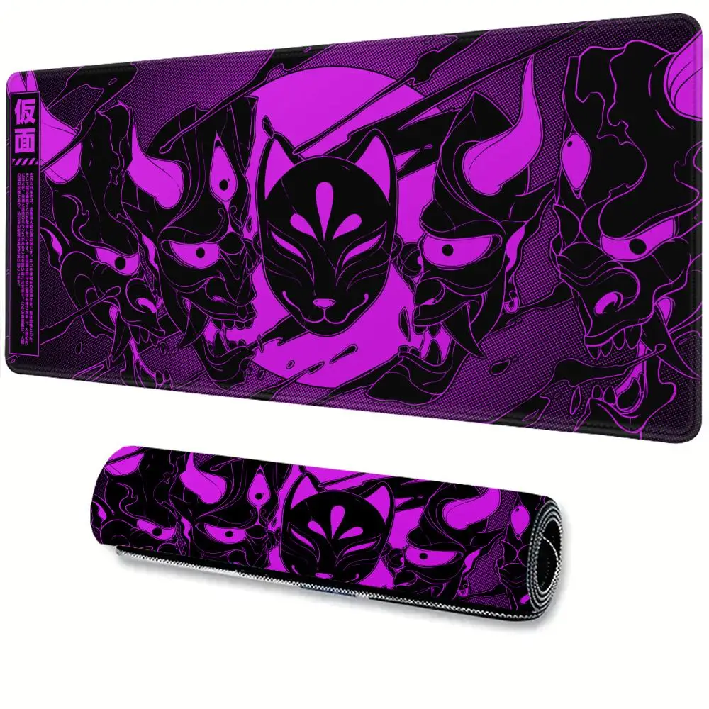

Cool Purple Oni Mouse Pad XXL Non-Slip Rubber Large Size Desk Mat Computer Durable Playmat for Home Office Gaming Accessories