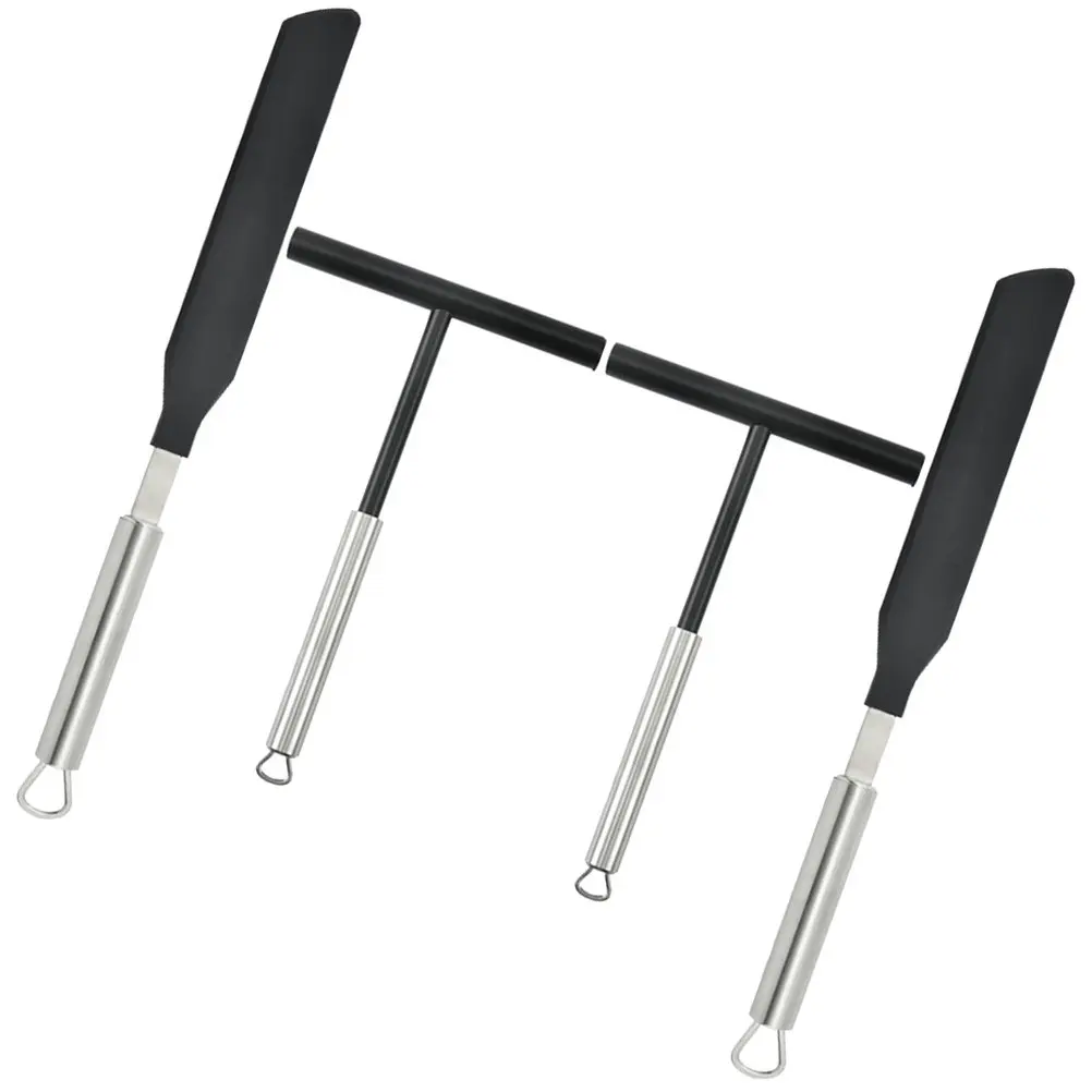 

2Sets Crepe Spreader Pancake Cooking Tools Set Kitchen Essentials Crepe Spatulas Butter Pancake Maker Home Accessories