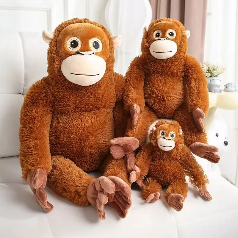 Neueste Simulierte Kuschel-Gorilla-Puppe Kawaii Plüschtier-Figur Cartoon-Anime Niedliches Kinder-Geburtstags- und Feiertagsgeschenk – Detail 14
