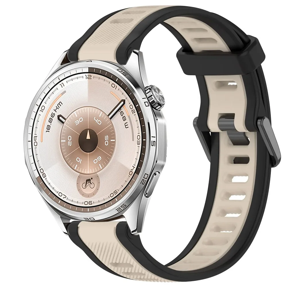 18/20/22 مللي متر سيليكون الفرقة لهواوي ساعة GT6-5-4 41 مللي متر GT6 برو 46 مللي متر سامسونج ساعة 7 6 5 4 تنفس الفرقة ل Gamin Venu 3S حزام