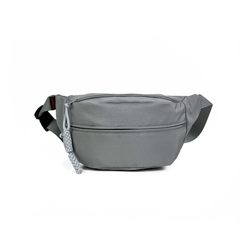 Nylon Zipper 2024 Hot Selling Feature Waist Pack Solid Color Neutral Style Popular Casual Chest Bag Soft Versatile Crossbody Bag