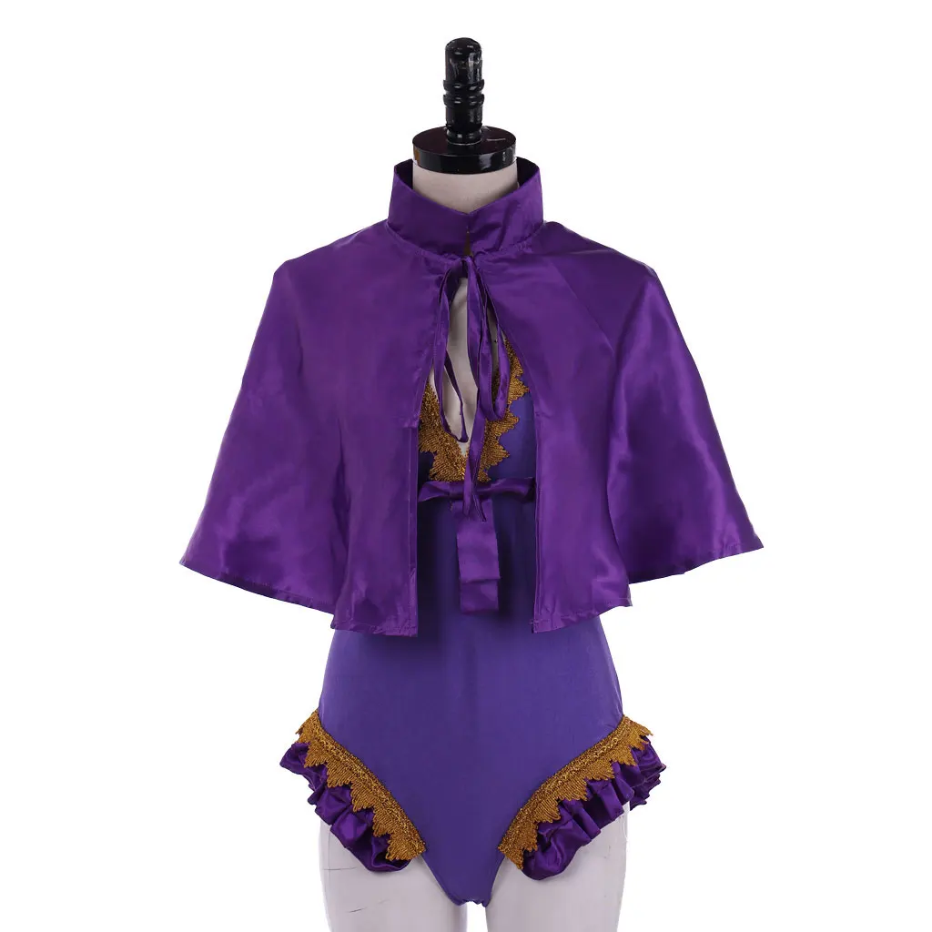 Anne Wheeler Circus Cosplay The Greatest Showman Costume Woman's Sexy Purple Jumpsuit Halloween Stage Show Outfit