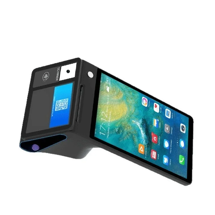 Self-service receiving Android POS machine, movable, touch screen, automatic order receiving, scan code printing,