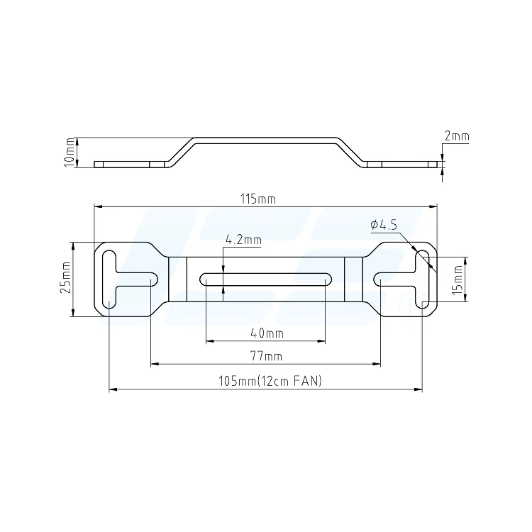IceManCooler Custom Computer Liquid Loop Building D5 Pump Reservoir Steel Bracket,Support 9CM,12CM Case Fan Place