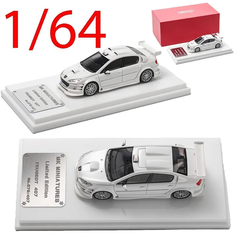 

MK Miniatures Diecast 1/64 Scale Taxi Express 407 Resin Model Cars Play Vehicles Collectible Toys for Boys Original Box