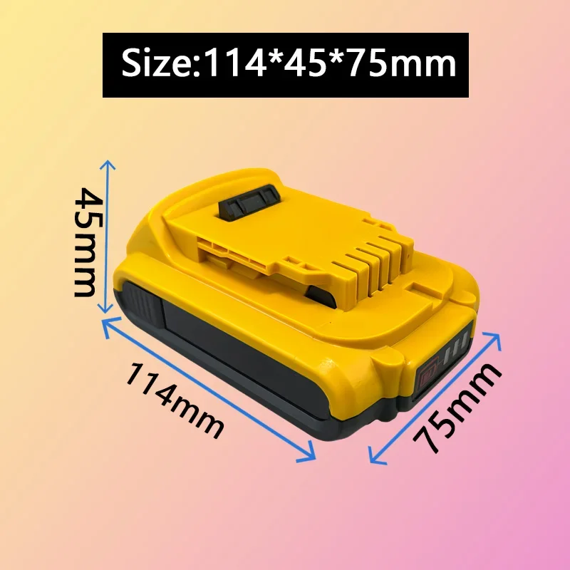 Lithium ion rechargeable battery dehydration, 20V, 3Ah, 4Ah, 5.0Ah, 6.0Ah