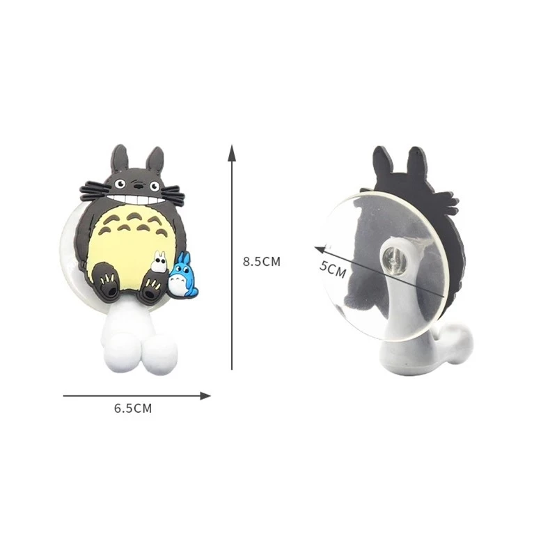 1Pc Cartoon Anime Totoro Figure toothbrush Holder Wall Ooth Brush Storage Rack with Suction Cup Bathroom Organizer Kids Gifts - view 5
