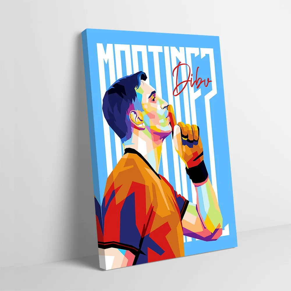 Emi Martinez Pop Art Football Player Poster Customizable Printed Canvas Painting for Pictures Wall Art Room Ornaments Wand Deko
