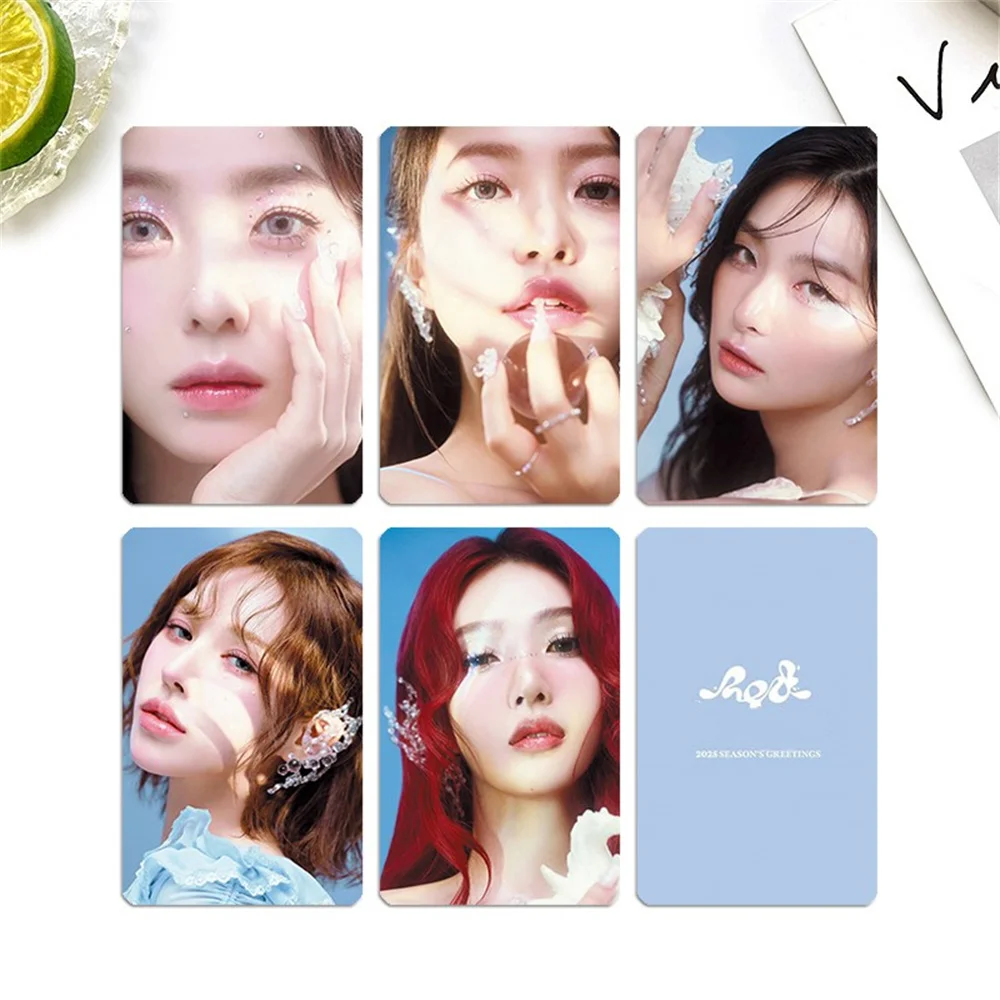 Kpop Idols Irene Wendy Photocard 2025 Season's Greetings Double Sides Printing Korean Style Coated Card Fans Collection Gift