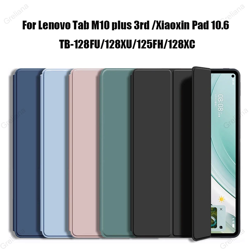 For Tablet Lenovo Tab M10 Plus 3rd Gen 10.6 TB-128FU/128XU/125FU Case Cover Stand Smart Funda  Xiaoxin Pad 10.6 TB-128XC Case