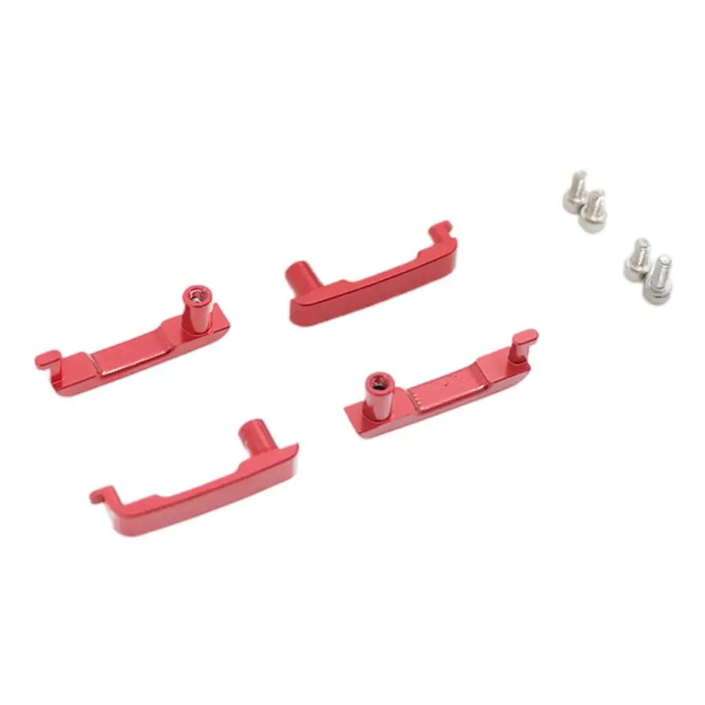 4x RC Door Handle with Screws 1:10 for TRX4 Bronco Model Accessories DIY Parts Replacement