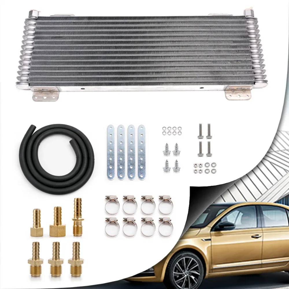 Low Pressure Drop Transmission Oil Cooler LPD47391 47391 40,000 GVW with Mounting Hardware