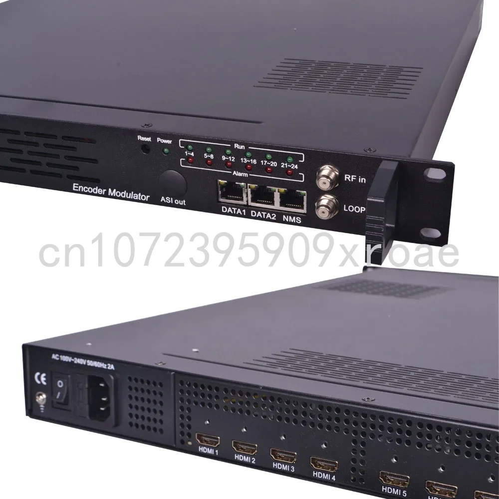 Digital Cable TV Encoder, MEPG-4 SD IP HD Encoder, 12 Channels