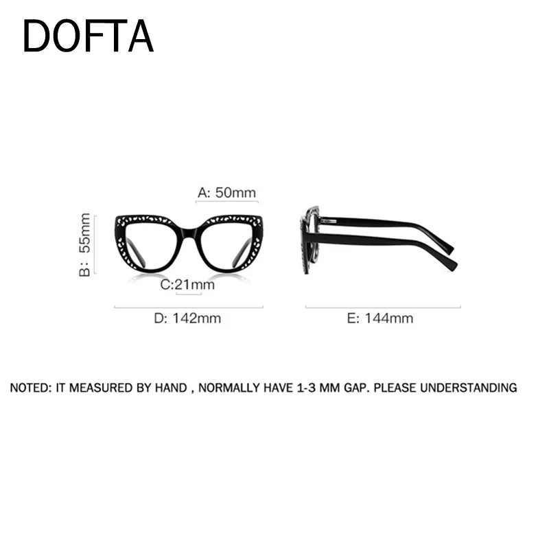 DOFTA Vintage Optical Glasses Frame Womne Retro Cat Eye Prescription Eyeglasses Ladie Myopia TR Spectacles Computer Glasses