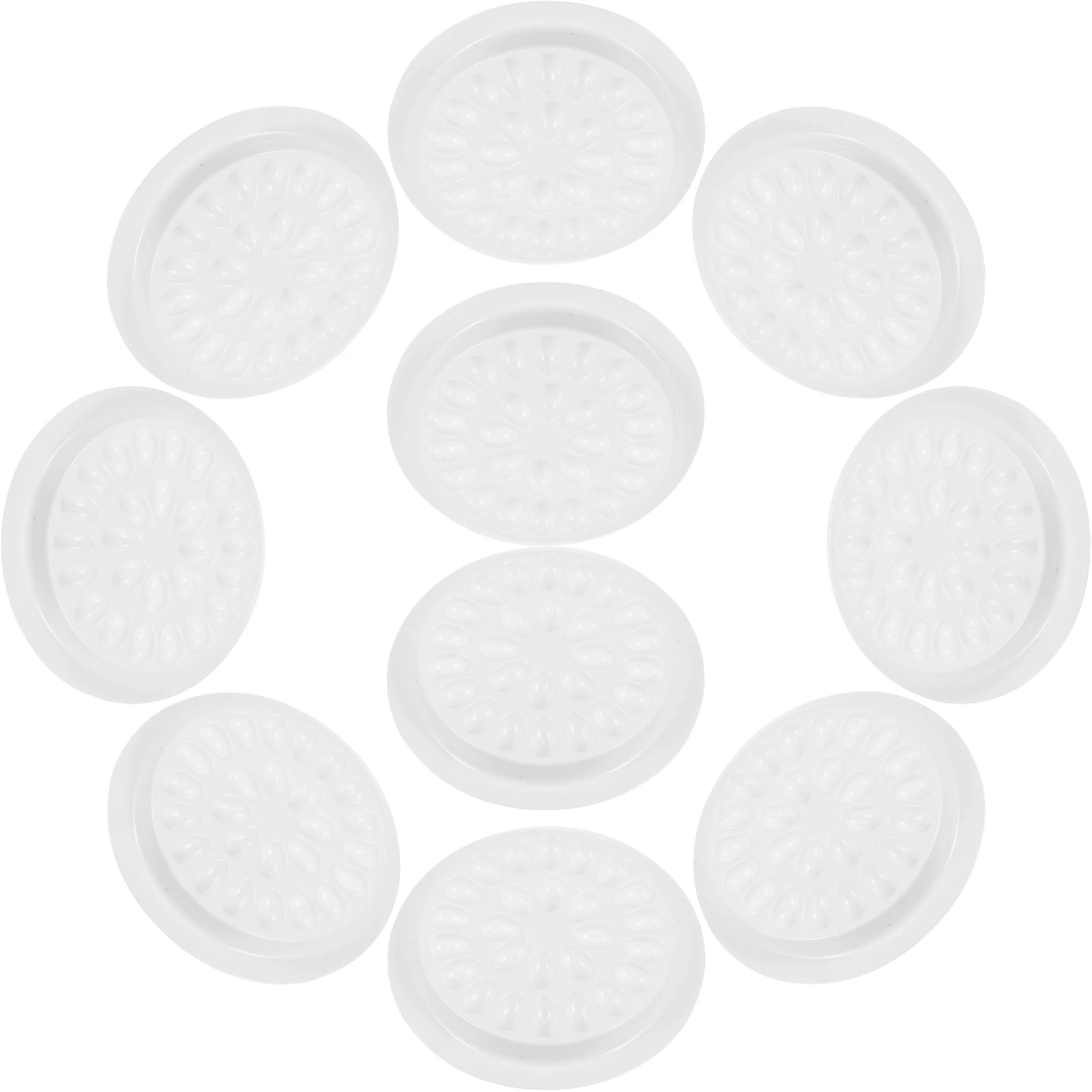 

100pcs Eyelash Glue Holder False Adhesive Tray Disposable Extension Palette Spill Proof Glue Organizer For Lash