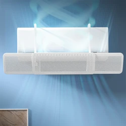 Air Conditioning Wind Shield Outlet Baffle Windshield Dust Cover Scalable Adjustable Wind Guide Cover Infant Anti Direct Blowing