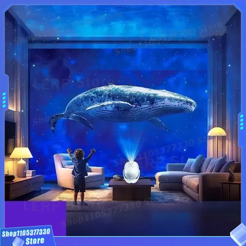 3D Star Projector Night Light Bluetooth Speaker Romantic Atmosphere Lamp Creative Galaxy Projection Gift for Bedroom Decor