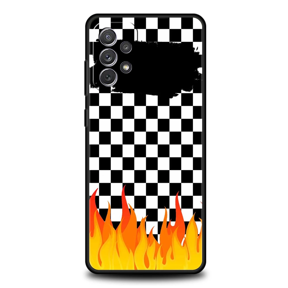 Phone Case For Samsung A15 A13 A35 A55 A51 A71 A41 A31 A21S A03S A05 A17 A23 A25 A33 A53 A73 5G A07 4G Cover chess board art