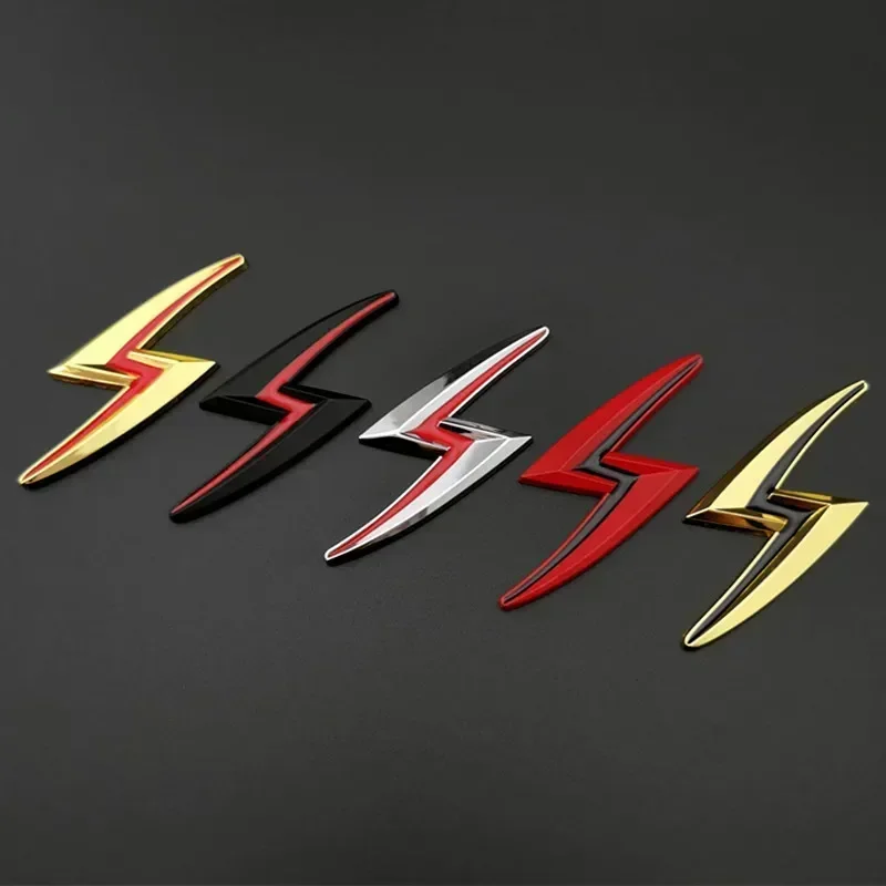3D Metal S Lightning Logo Emblem Badge Sticker for Nissan S14 S15 200SX 240SX Zenki Silvia Rear Trunk Fender Decal