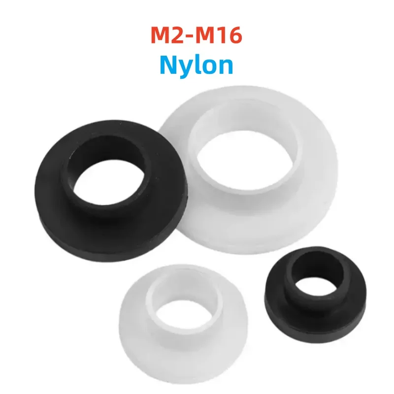 Rondelle en plastique de Type T, joint de Transistor en Nylon, isolation, entretoise, protecteur de filetage, M2 M3 M4 M5 M6 M8 M10 M12 M14 M16