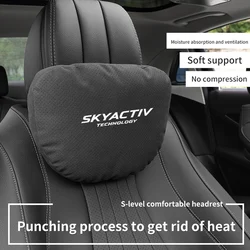 Car Headrest Neck Support Seat Soft Neck Pillow Breathable For SKYACTIV Mazda 2 3 5 6 8 AXELA CX3 CX4 CX5 CX8 CX30 MX5 CX-5 CX-3