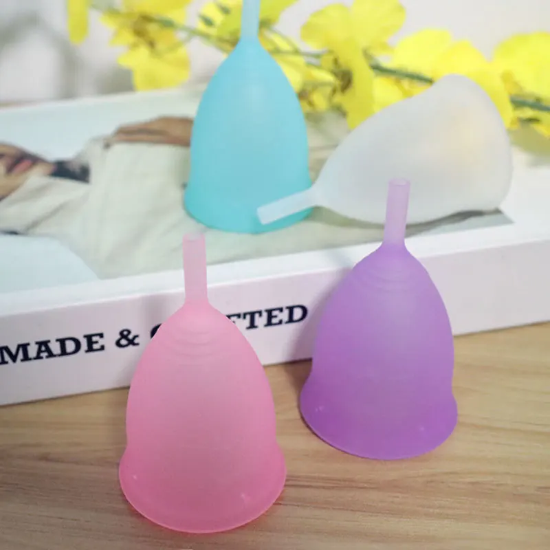 Portable Drop Shaped Menstrual Cup Medical Silicone Leak-proof Lady Women Menstrual Period Cup Feminine Hygiene Product