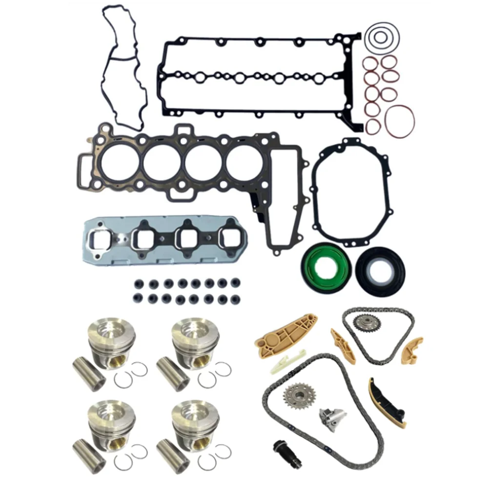 AUTO ENGINE PARTS Cylinder Gasket Set Piston kit Timing chain kit FIT FOR Land Rover Jaguar 204DTA 2.0L DIESEL 2016-2020