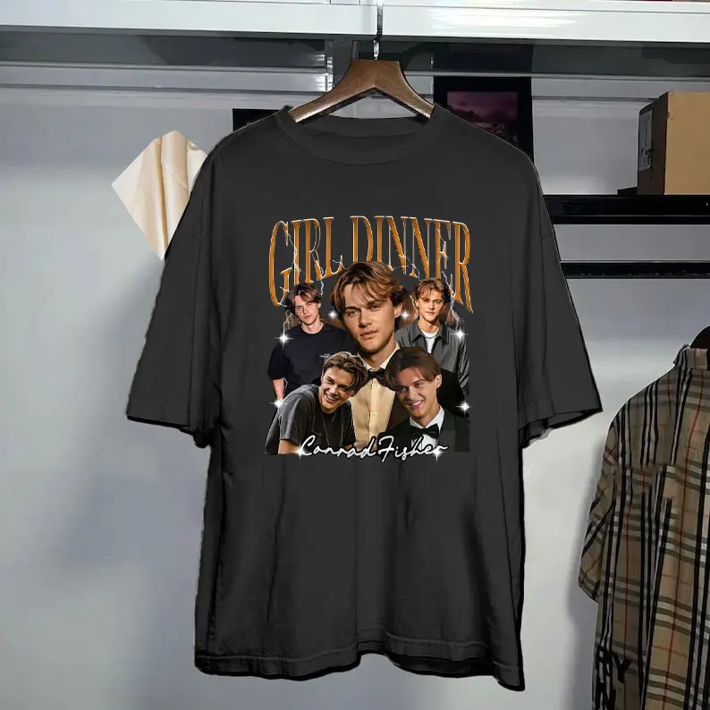 Vintage Conrad Fisher Girl's Dinner Fan Shirt Team Conrad The Summer I Turned Pretty Tee Retro Romance  Y2k Top Graphic T Shirts