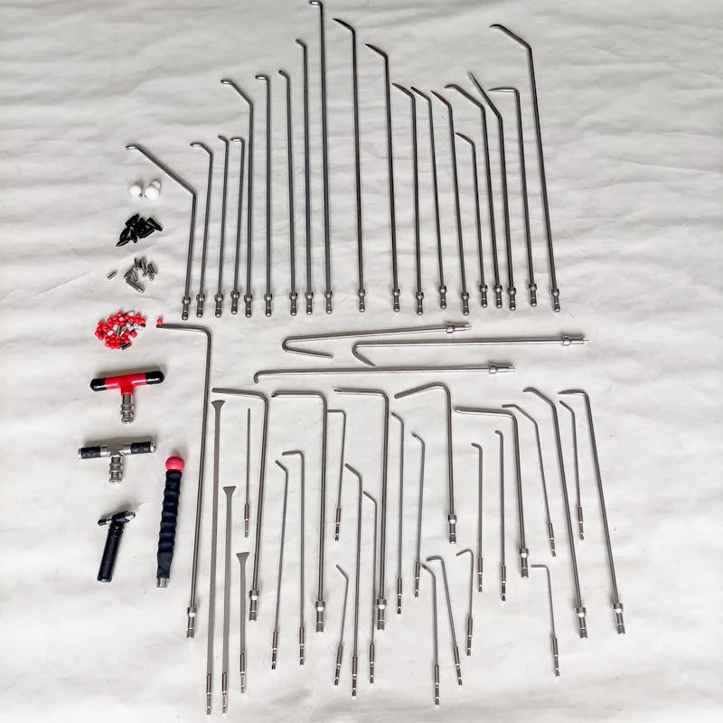 Car Dent Repair 50-piece Set Quick Removal Hook Set Pit Sheet Replaceable Handle Replacement Head Bar Tool
