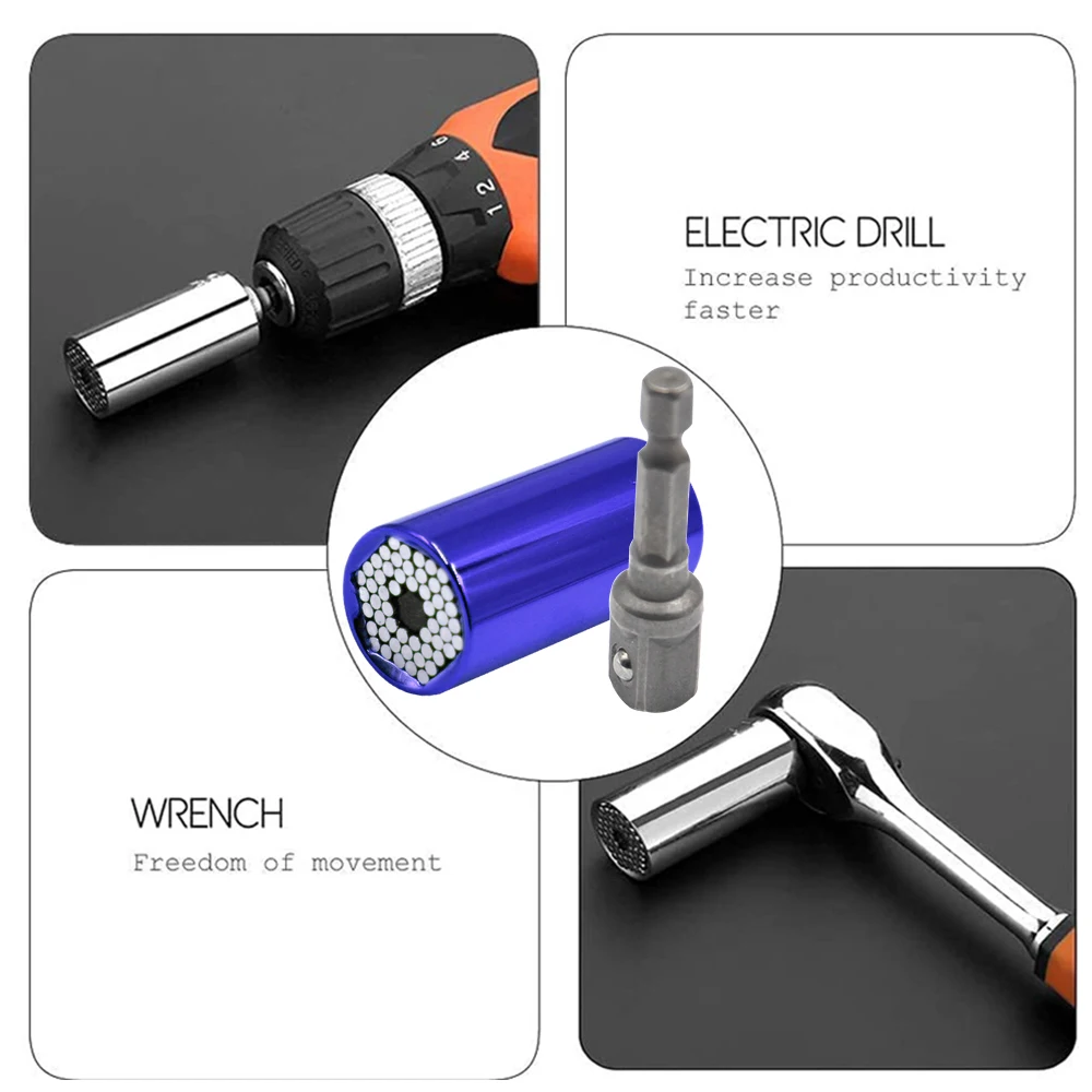 Colorful Universal Sleeve Multifunctional Ratchet Sleeve Head Magic Conversion Sleeve Electric Hand Drill Screw Tool Set