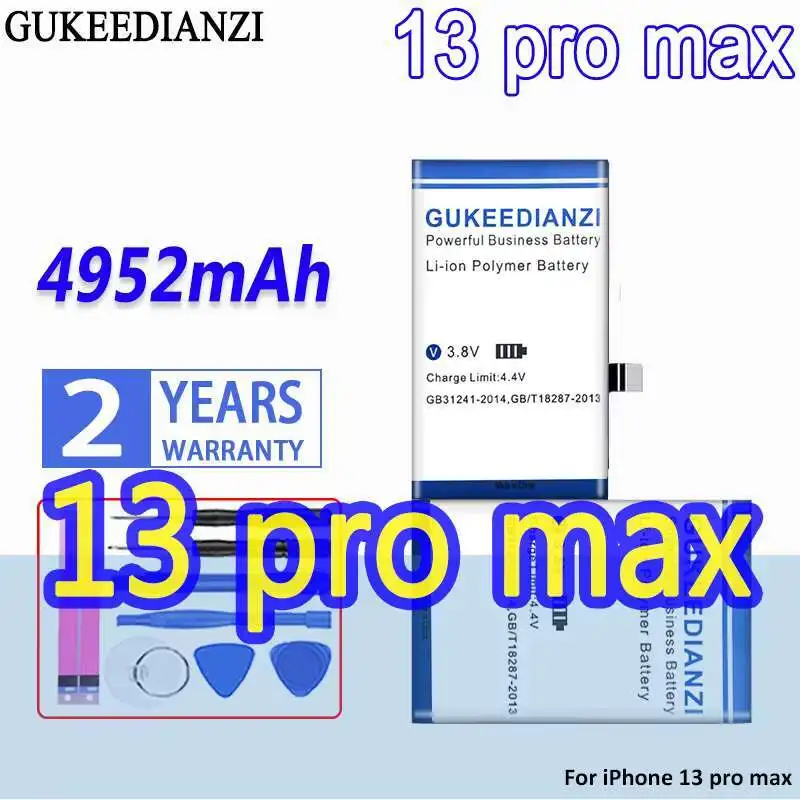 

Mobile Phone Battery Reliable Replacement For Apple Iphone 13 Pro Max 4952Mah
